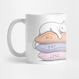 My Kitty Sleeps All Day Long Mug